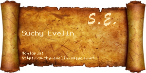 Suchy Evelin névjegykártya